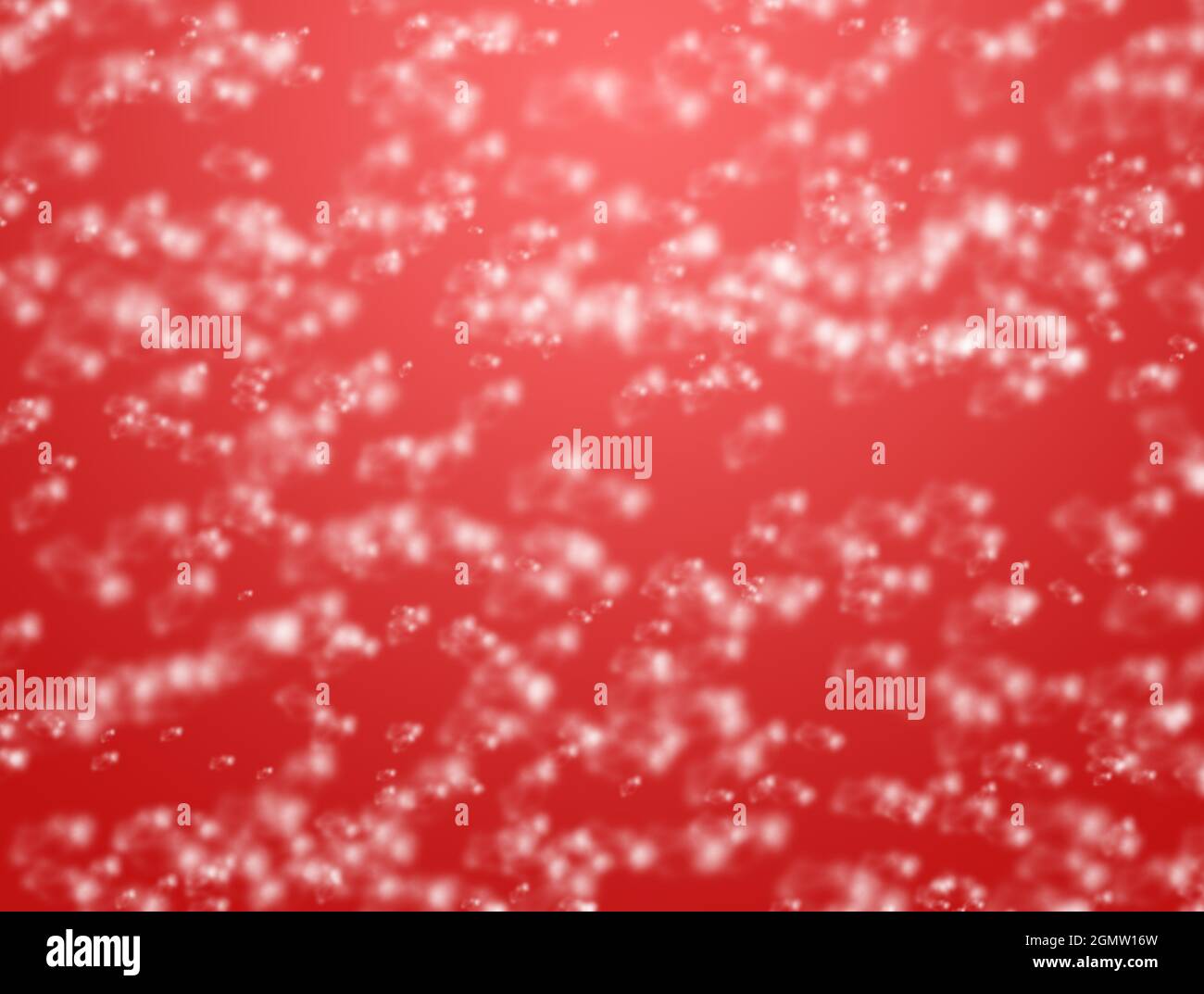 red snowy background for christmas greeting card Stock Photo