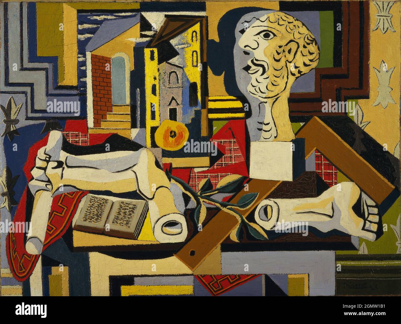 Pablo Picasso. (Spanish, 18811973). Studio with Plaster Head. Juanles