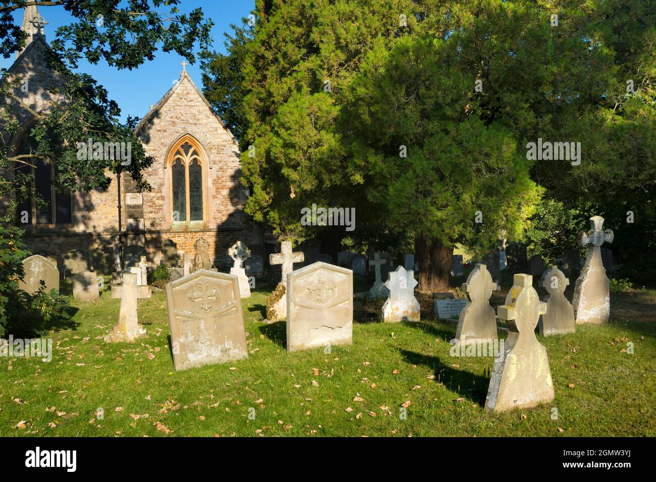 Clifton Hampden, Oxfordshire, England - 17 July 2020   There are many fine old stone parish churches in our area of the Cotswolds. They are often pict Stock Photo