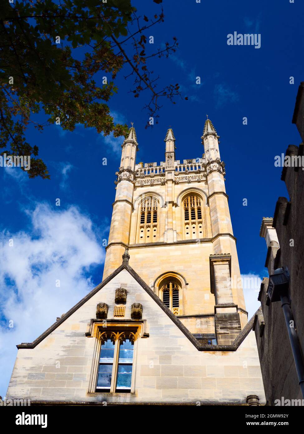 Oxford, England, 5 September 2019;    Magdalen is one of the largest and oldest of the Oxford University Colleges. It stands next to the River Cherwel Stock Photo