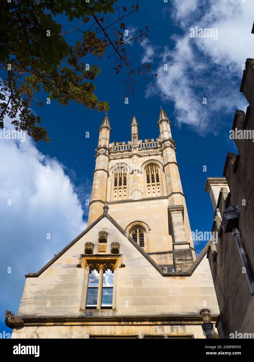 Oxford, England, 5 September 2019;    Magdalen is one of the largest and oldest of the Oxford University Colleges. It stands next to the River Cherwel Stock Photo