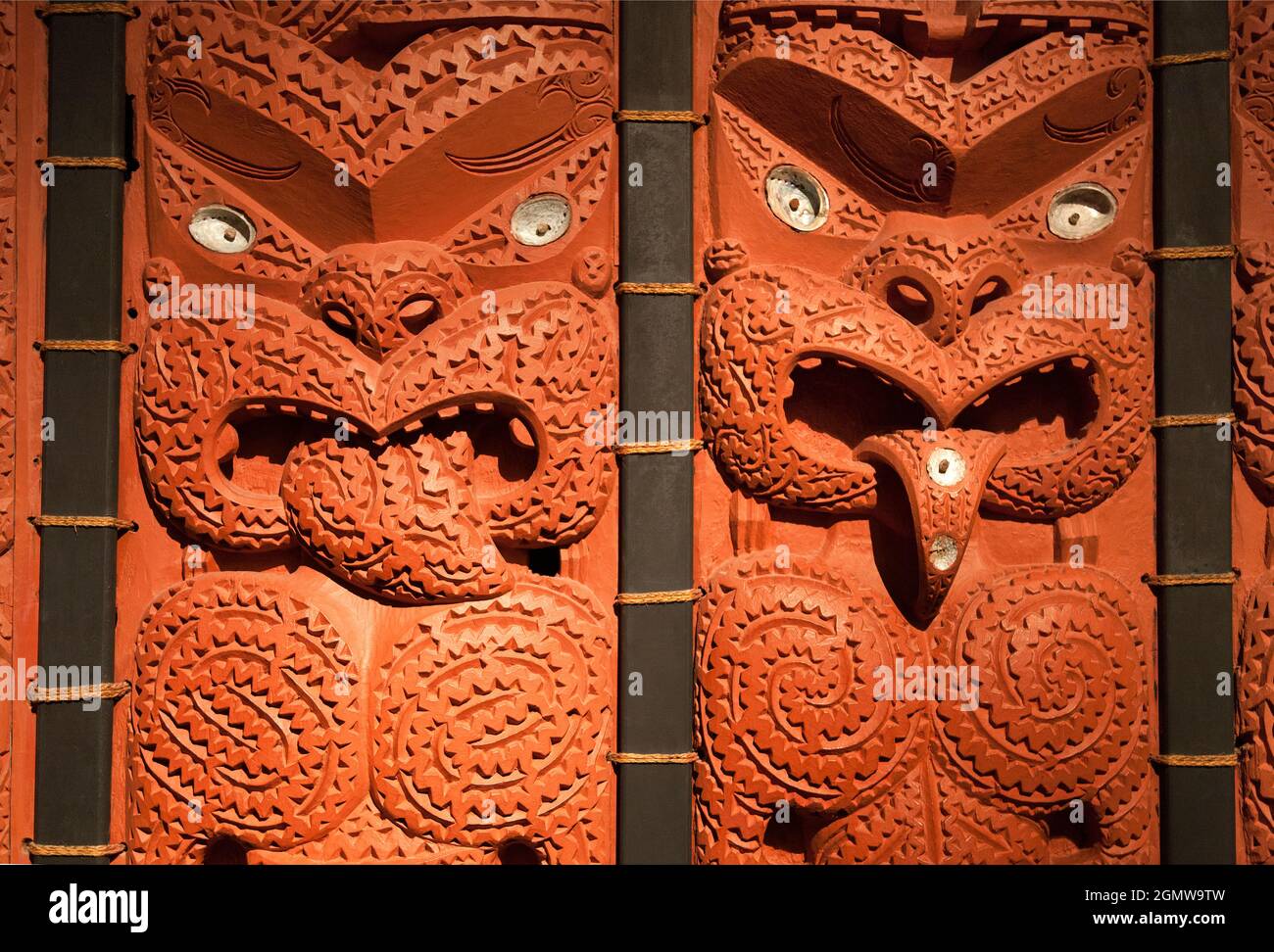 Auckland, New Zealand 8 May 2012. Wood carving is a respected art