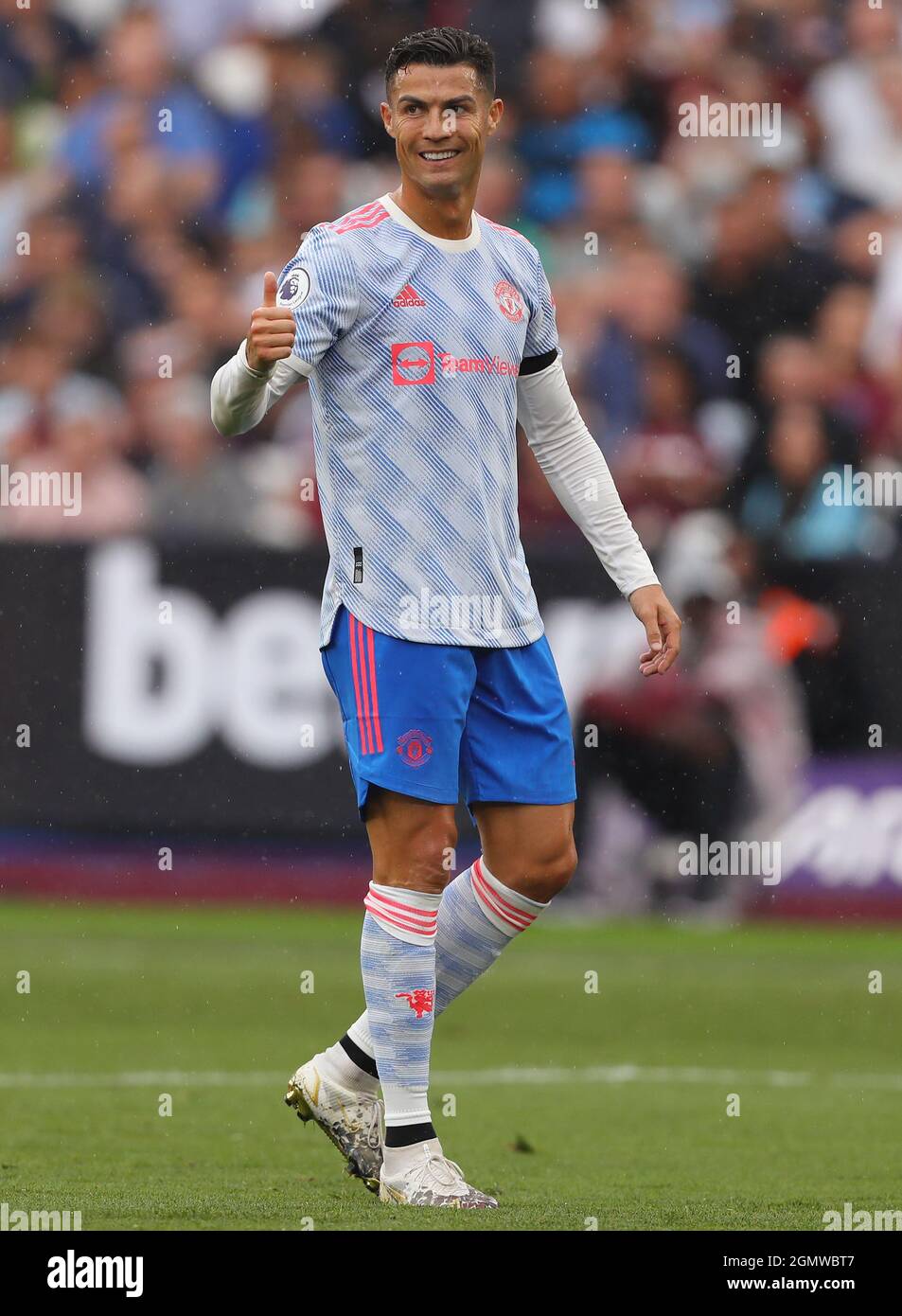 Cristiano Ronaldo of Manchester United - West Ham United v Manchester United,  Premier League, London Stadium, London, UK - 19th September 2021 Editorial  Use Only - DataCo restrictions apply Stock Photo - Alamy