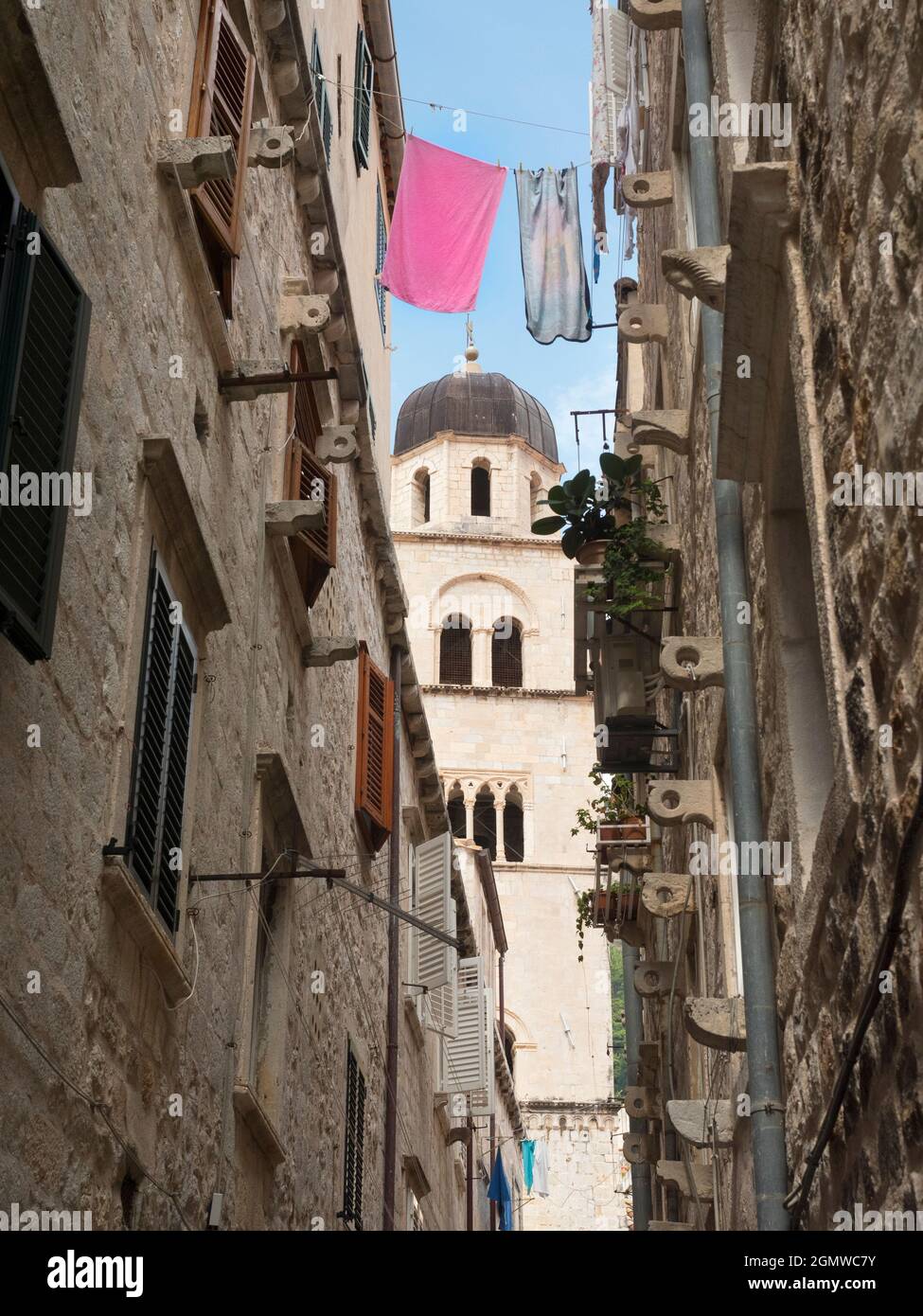 Dubrovnik, Croatia - 10 Setember 2016 - no people in view;  Dubrovnik is a historic Croatian city on the Adriatic Sea, in the region of Dalmatia. A UN Stock Photo