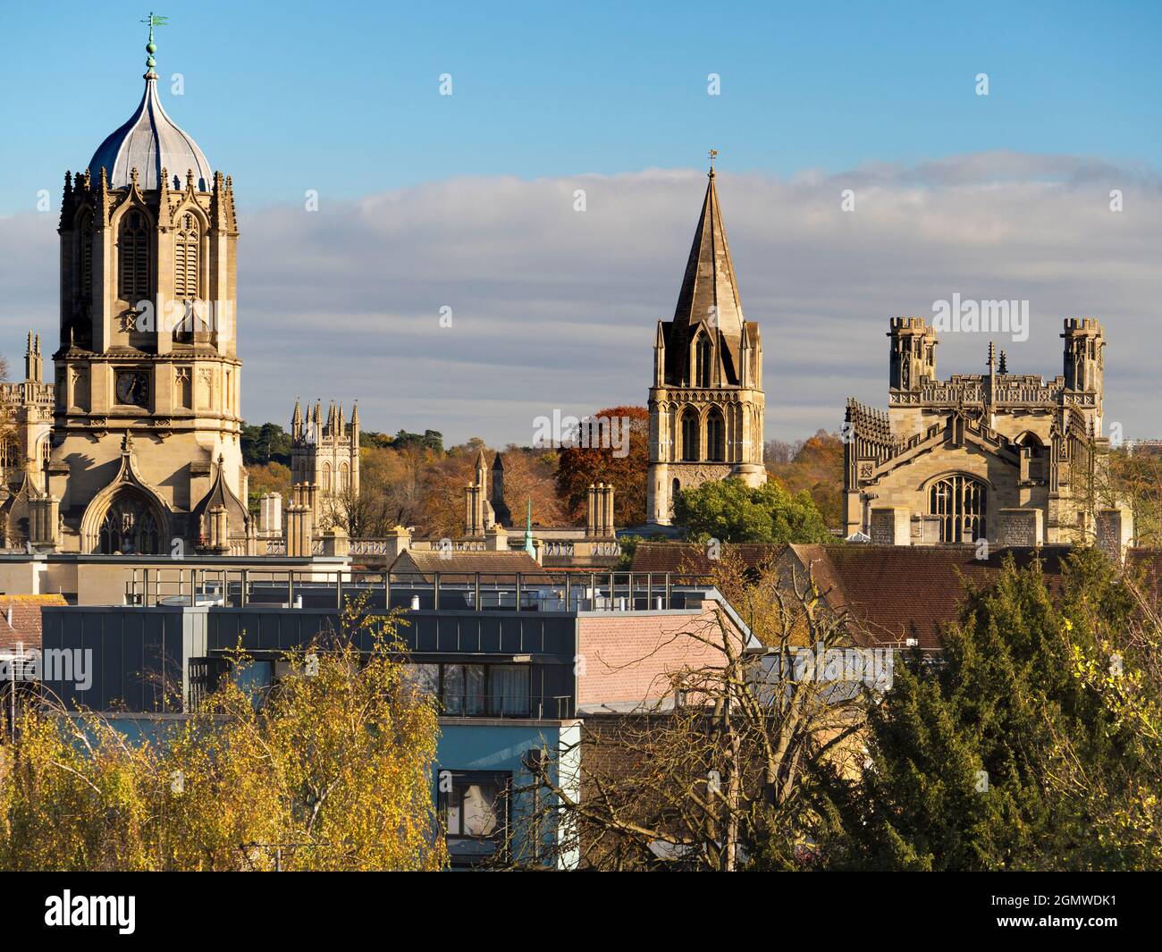 Oxford, England - 6 November 2017 Here we see the sort of skyline you can only see in Oxford. That's why it's called the city of dreaming spires... Fr Stock Photo