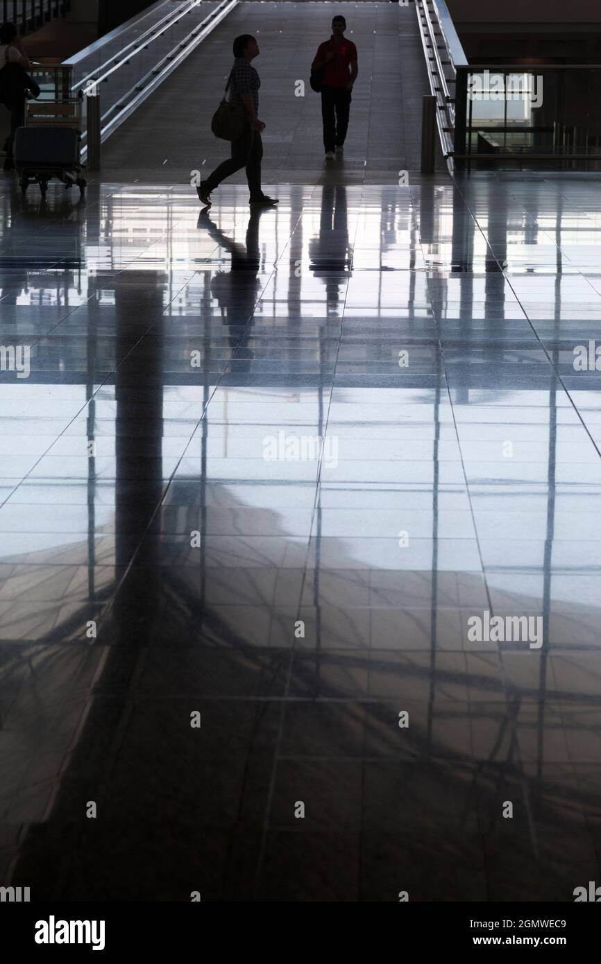 Hong Kong, China - 7 May 2012; Hong Kong's new Chek Lap Kok airport came into operation in 1988, replacing the infamous Kai Tak. It is located on the Stock Photo