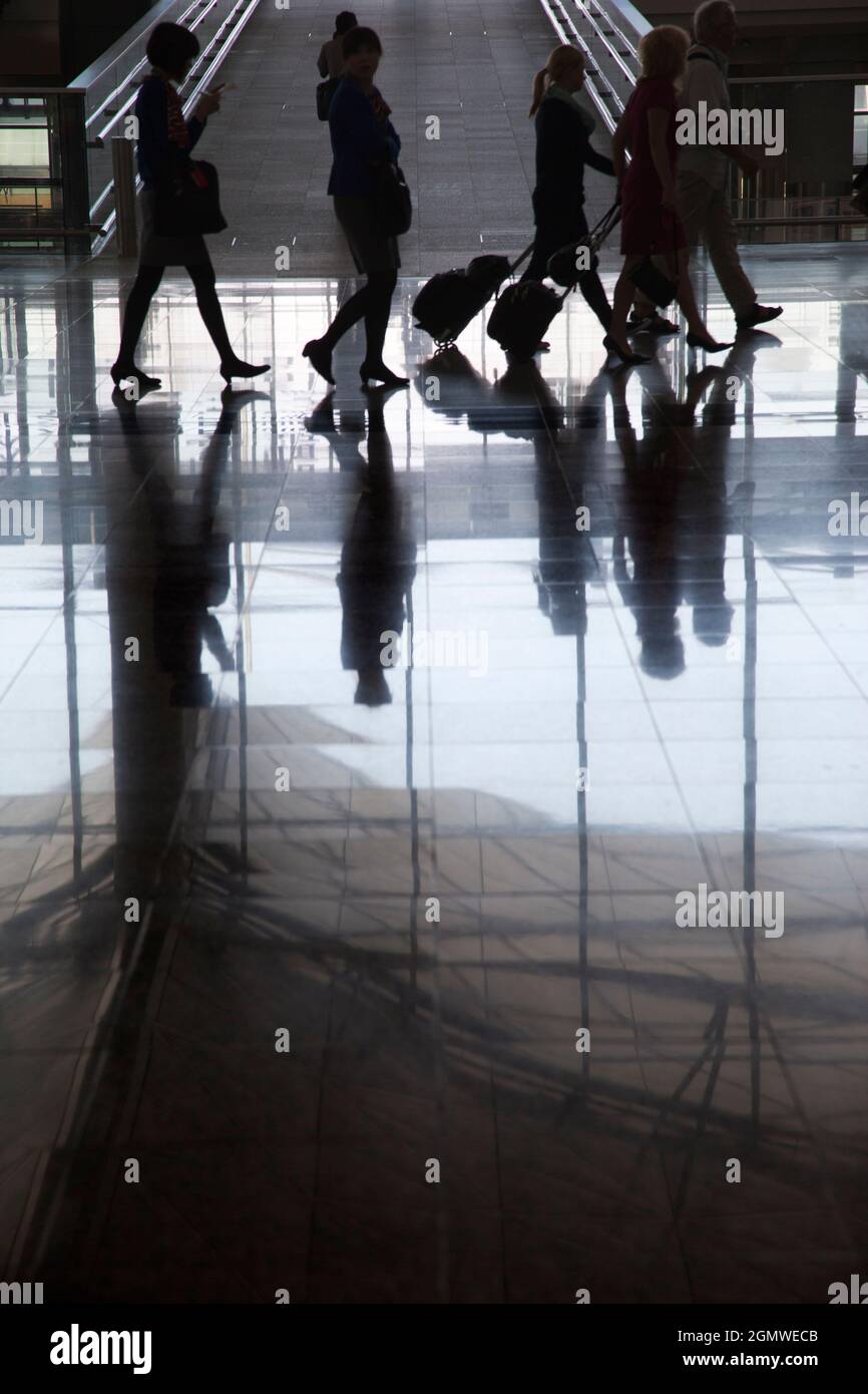 Hong Kong, China - 7 May 2012; Hong Kong's new Chek Lap Kok airport came into operation in 1988, replacing the infamous Kai Tak. It is located on the Stock Photo