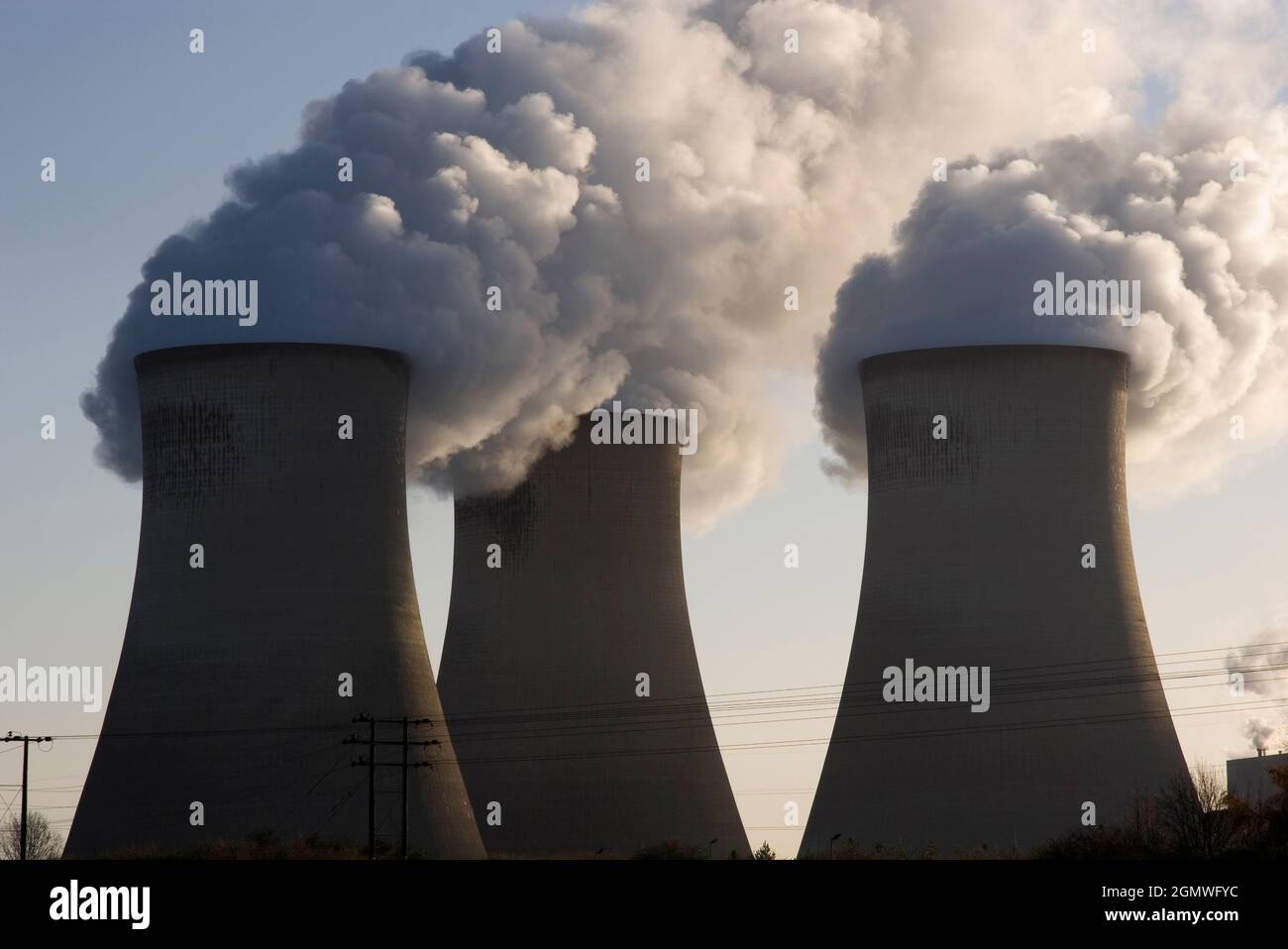 Didcot, Oxfordshire, United Kingdom; Opened in 1970, Didcot coal-fired ...