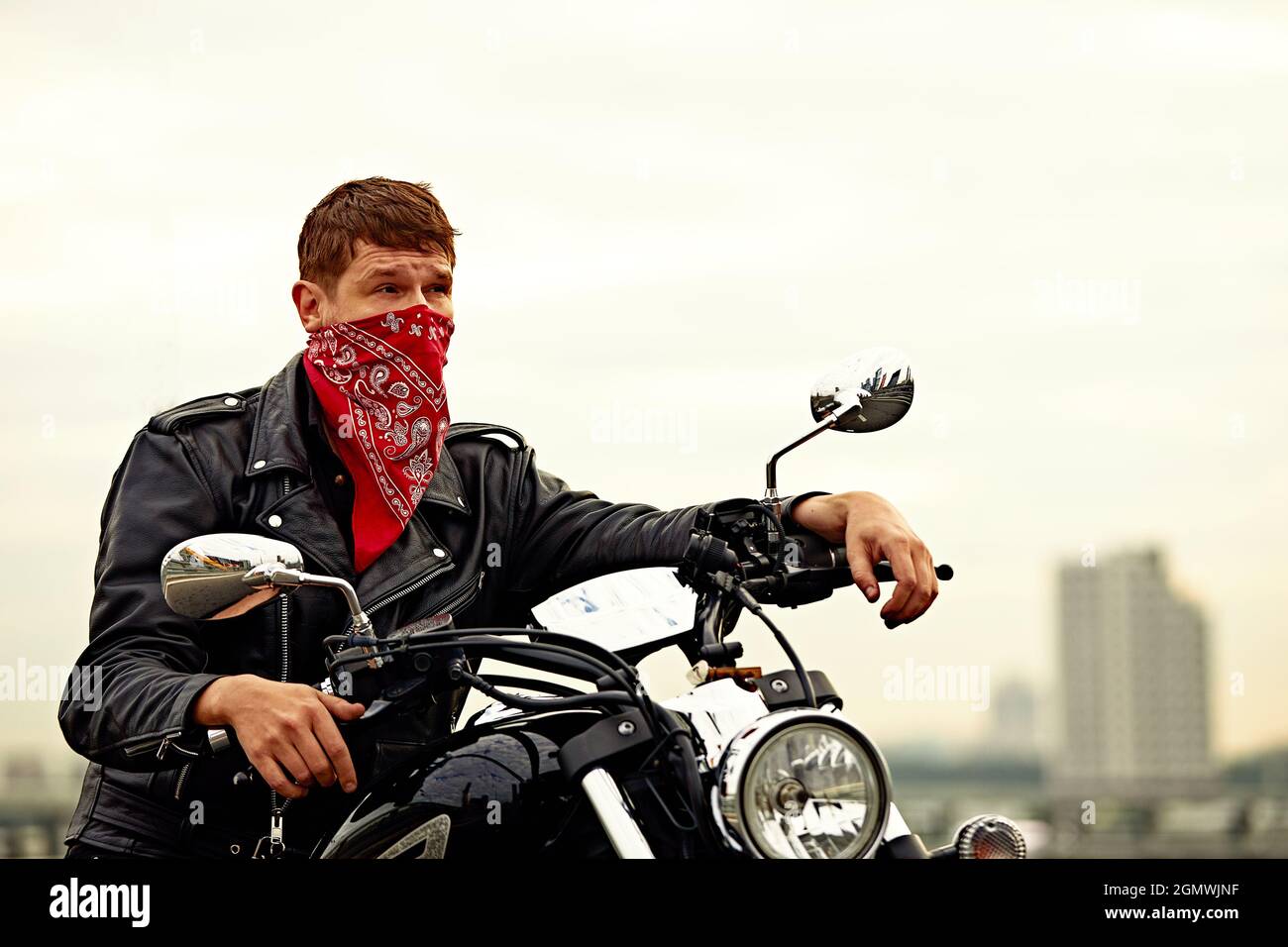 A Man in Black Leather Jacket Sitting Beside the Motorbike · Free Stock  Photo