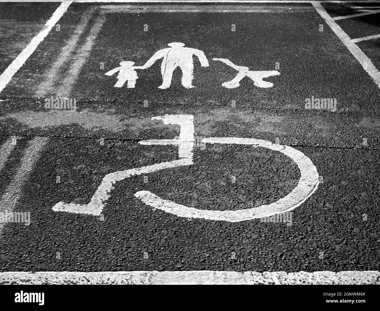 Oxford, England 23 November 2017 Reserved space for disabled people