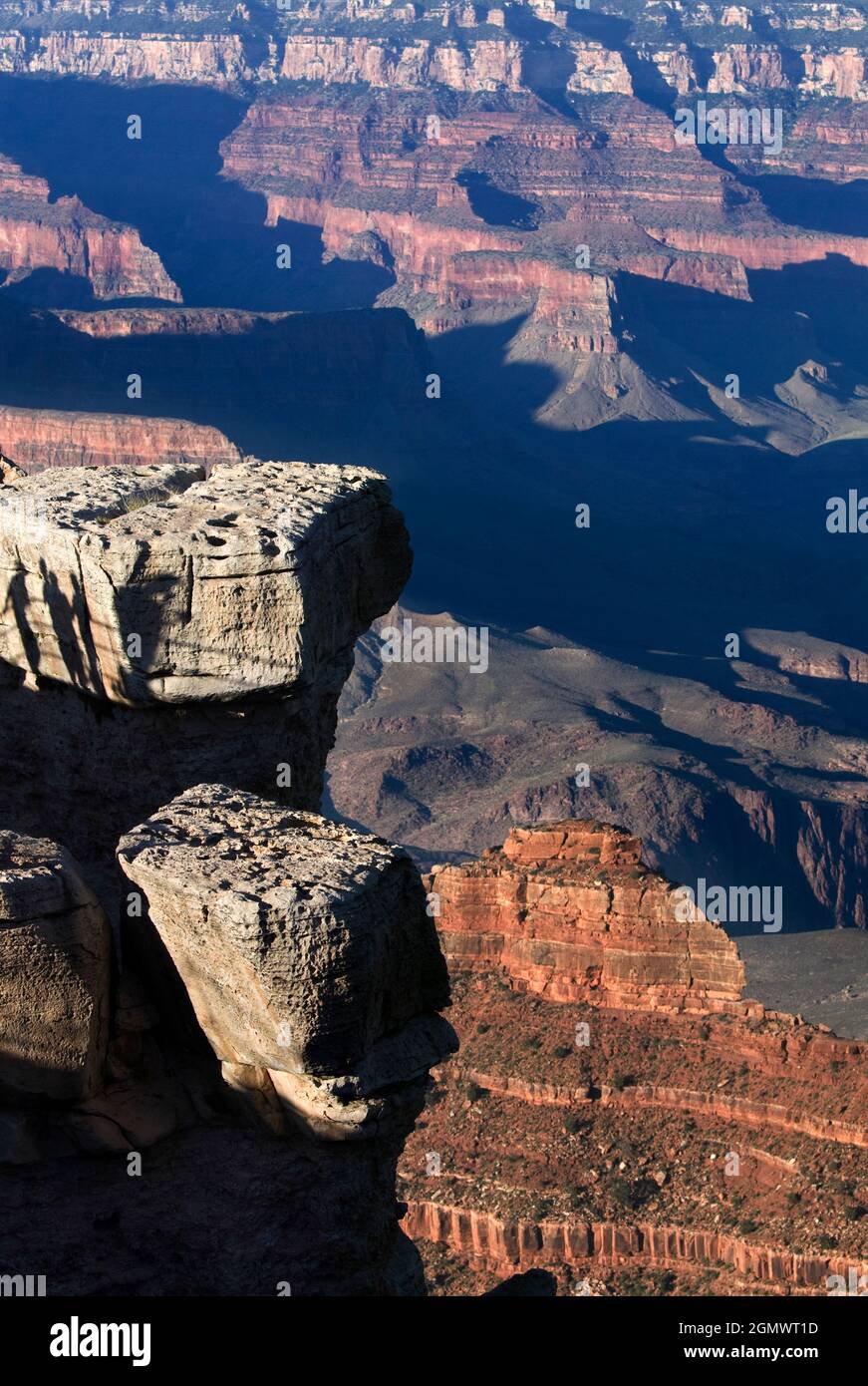 Arizona, USA - June 2008; Mather Point of the Grand Canyon in late ...