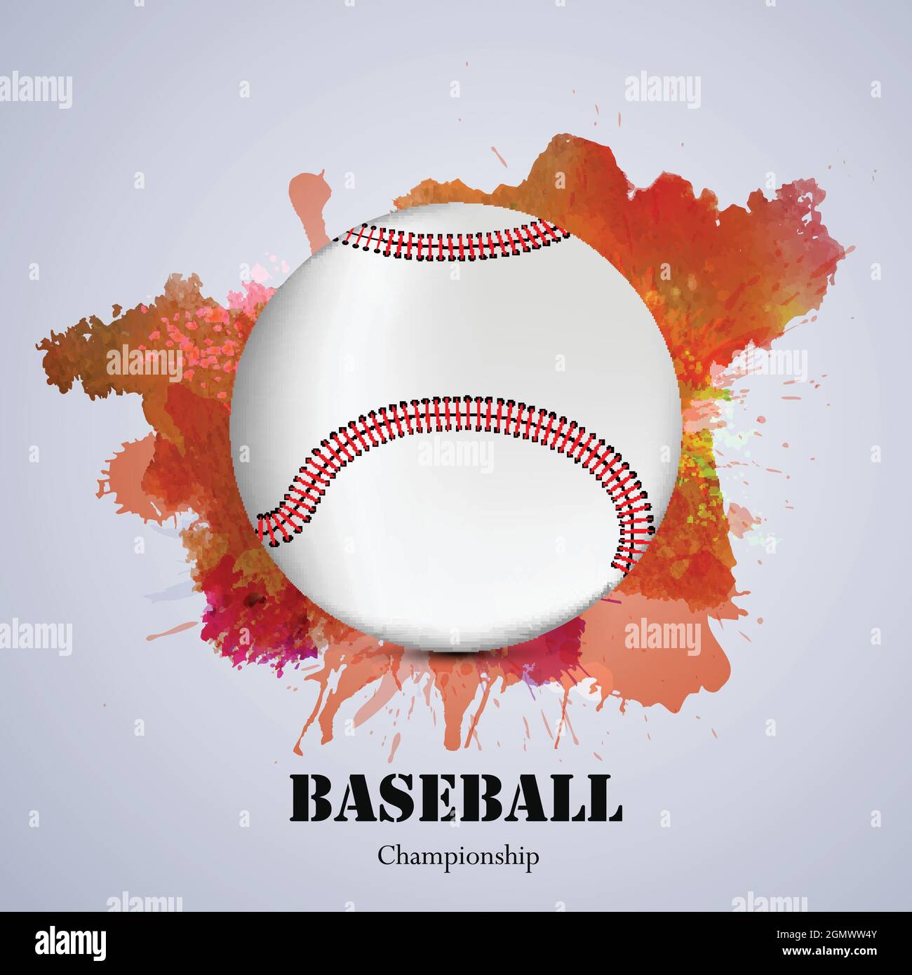 baseball sport background Stock Vector