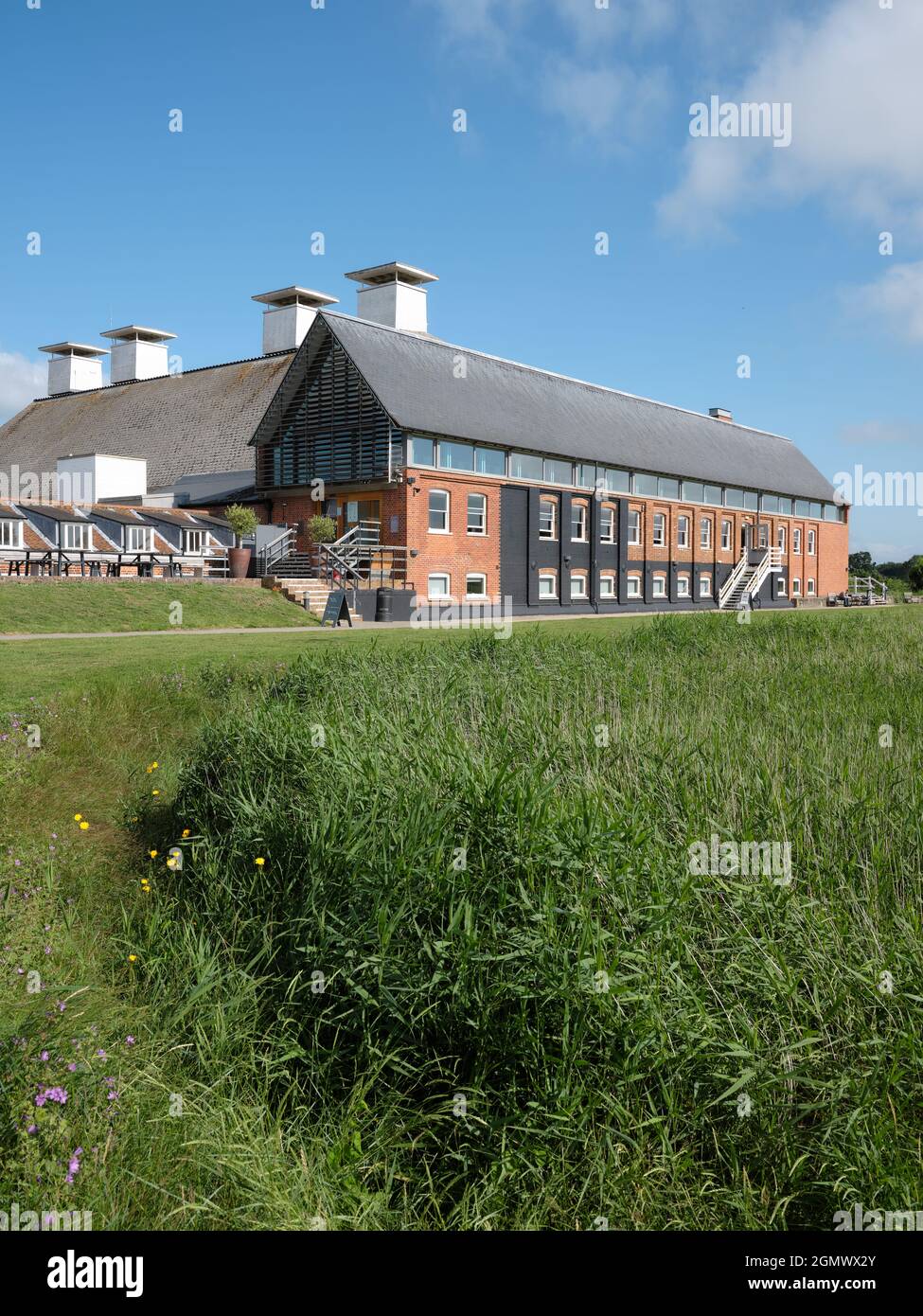 Snape Maltings is an arts complex on the banks of the River Alde at