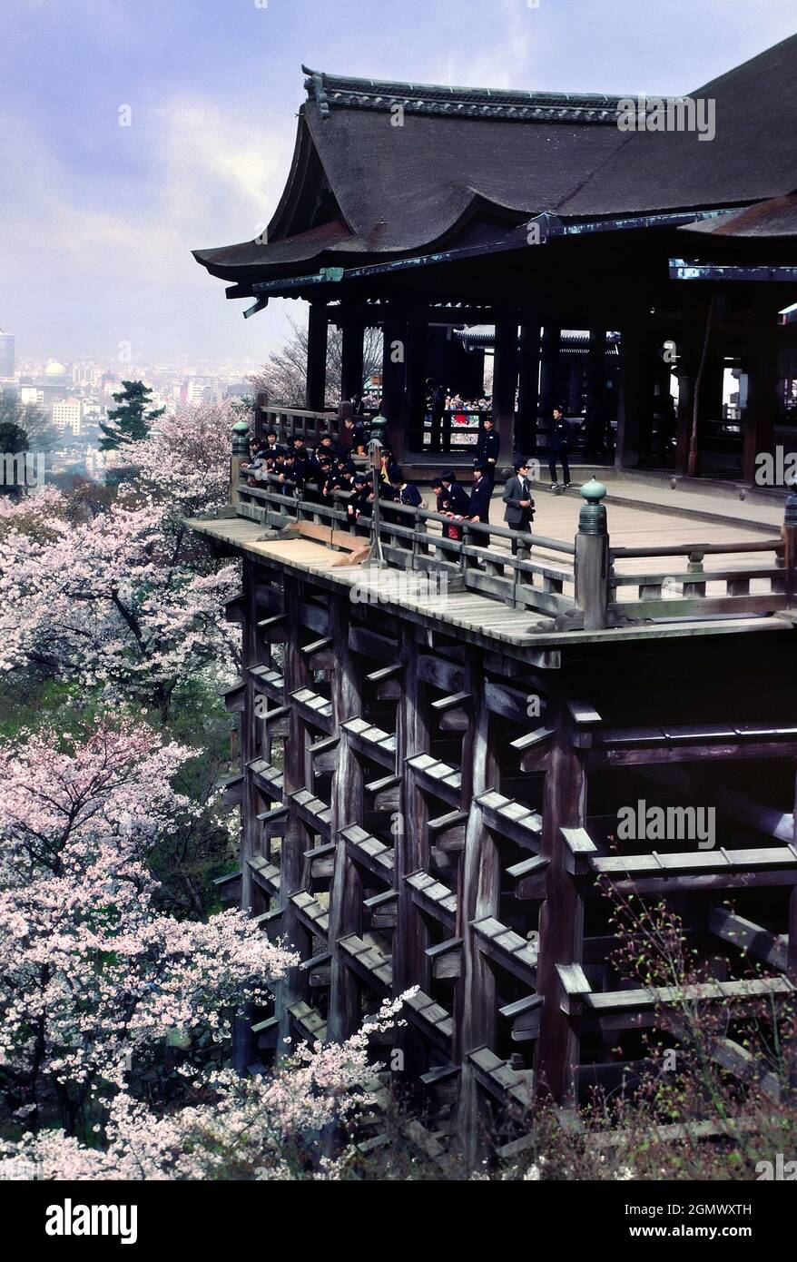 きよみず Kyoto, Japan - 17 April 1984; Kiyomizu in an ancient