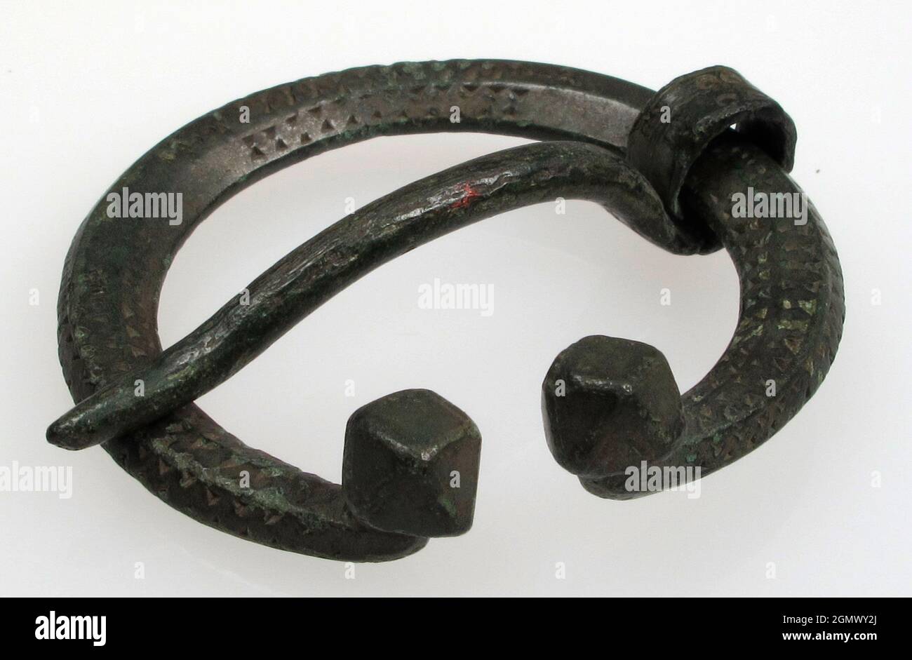 Penannular Brooch. Date: 10th-11th century; Culture: Scandinavian or Baltic; Medium: Copper alloy, cast (loop); tongue wrought copper alloy; Stock Photo