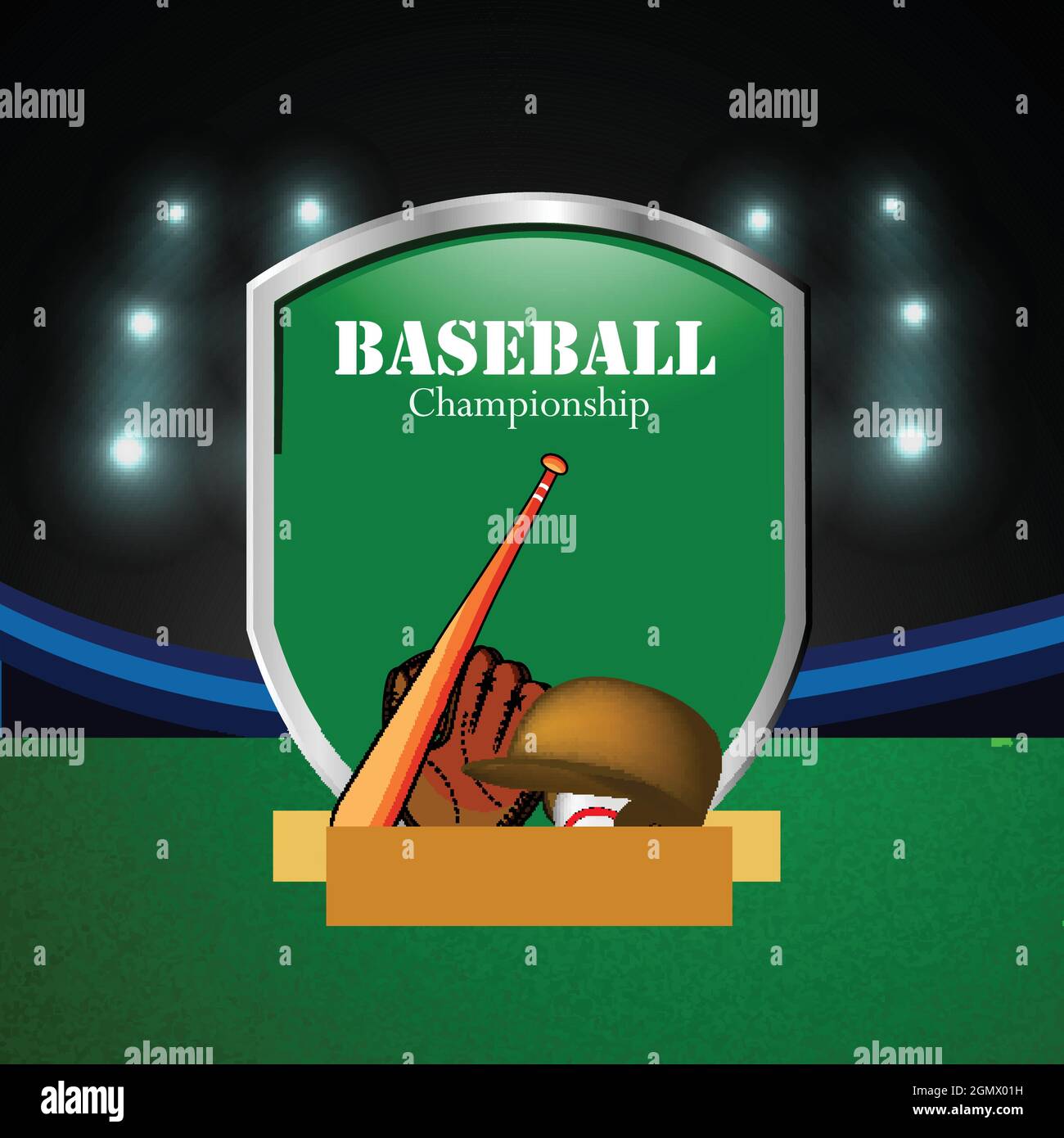 baseball sport background Stock Vector