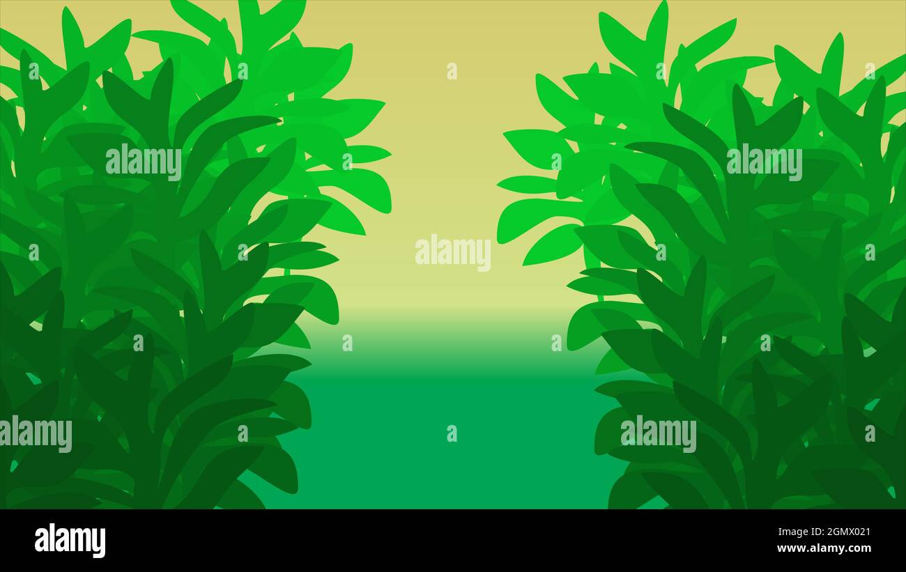 Green leaves vector background. Texture illustration. Stock Vector