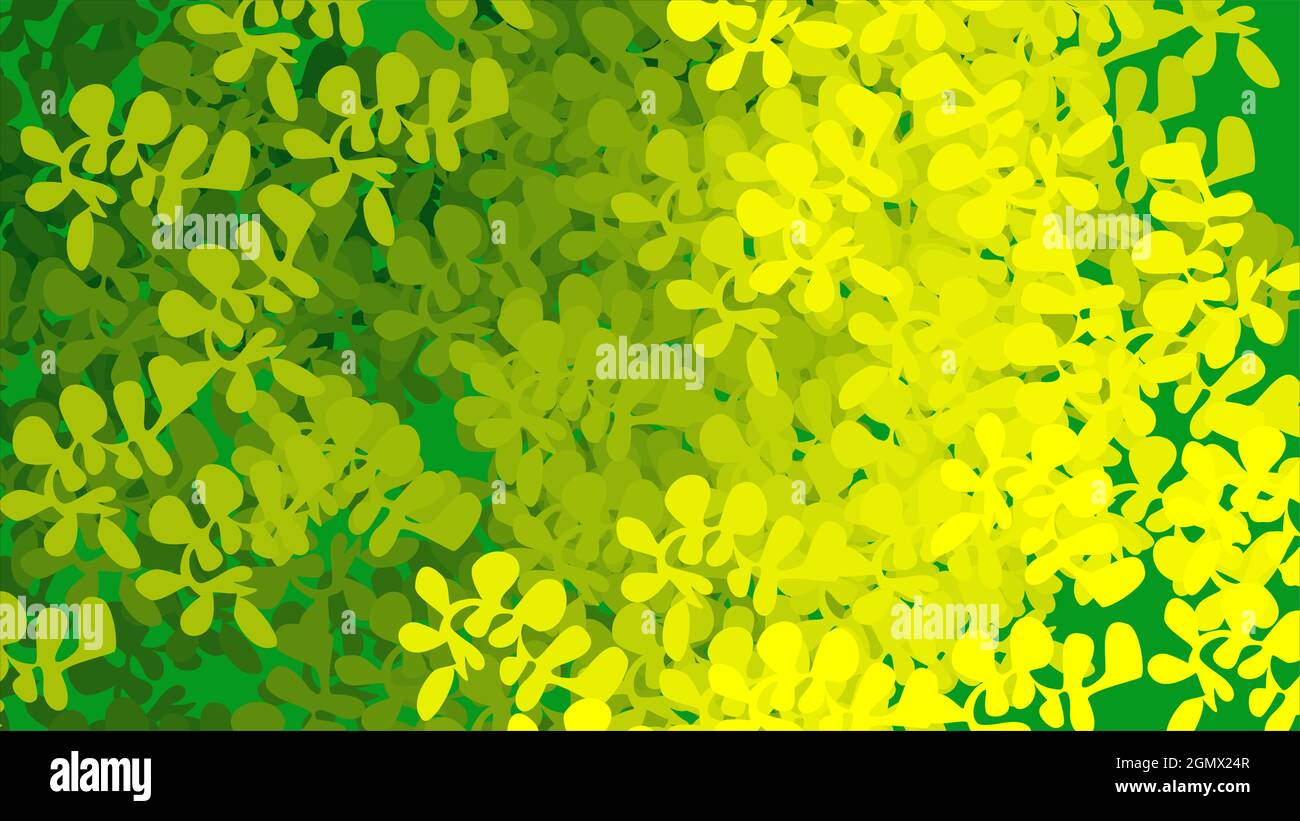 Green leaves vector background. Texture illustration. Stock Vector