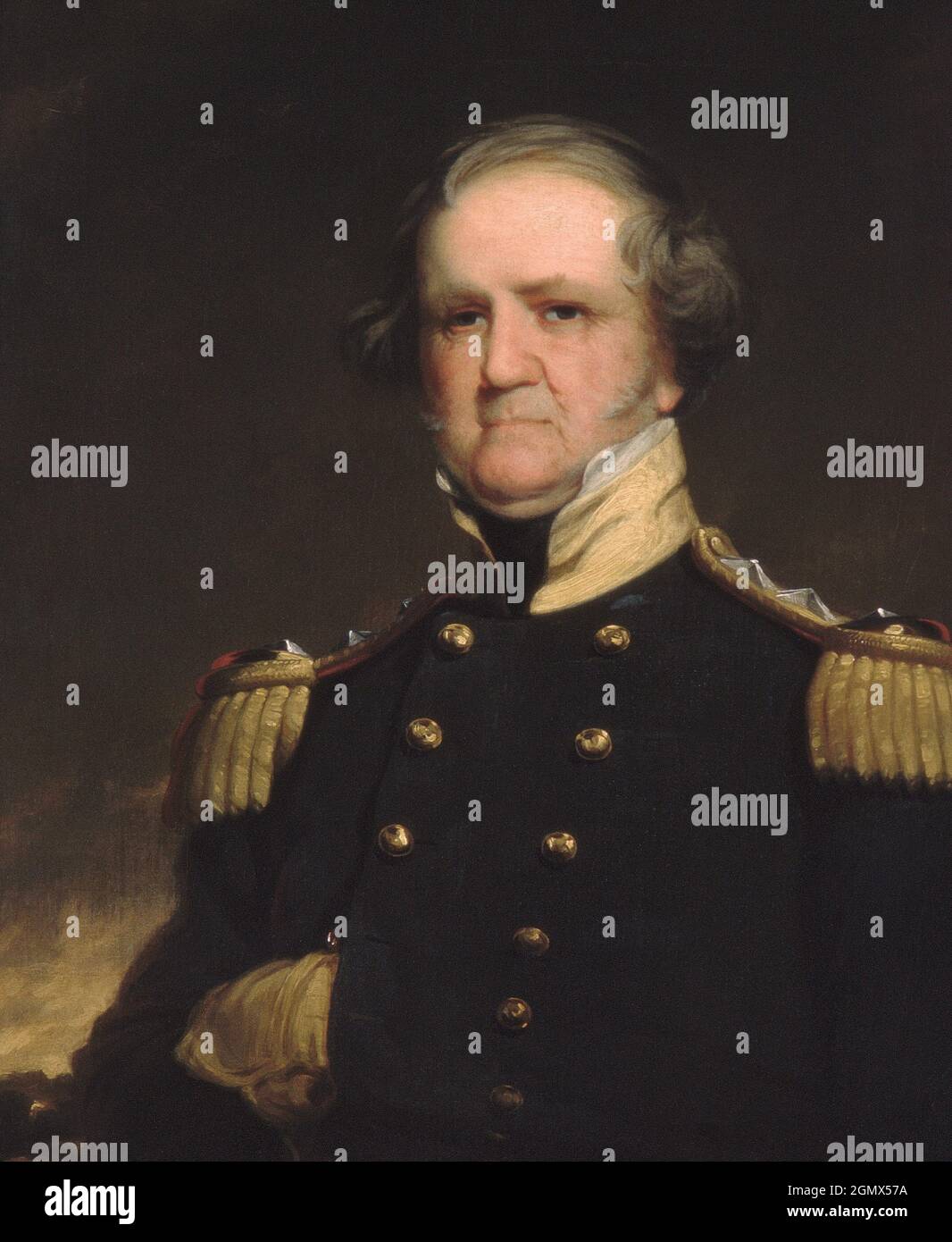 General Winfield Scott. Artist: Robert Walter Weir (American, New Rochelle, New York 1803-1889 New York); Date: ca. 1855; Medium: Oil on canvas; Stock Photo