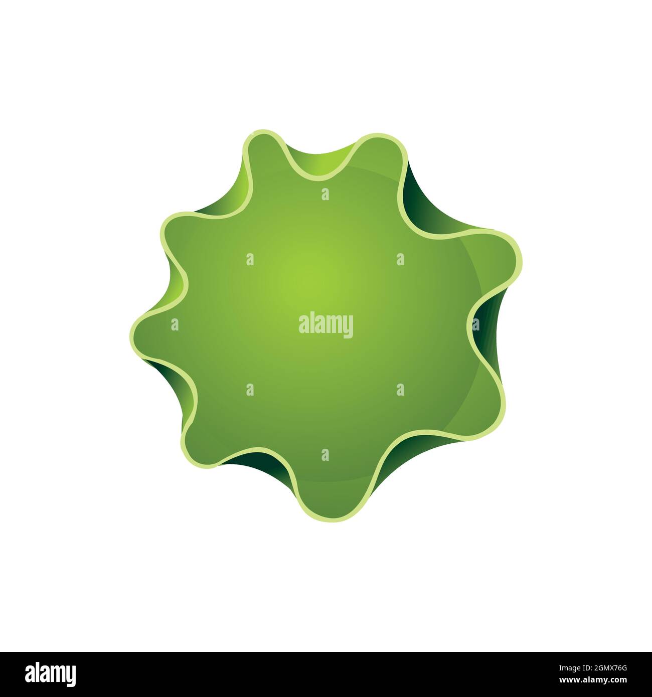 Golf course logo icon flat concept vector graphic design Stock Vector