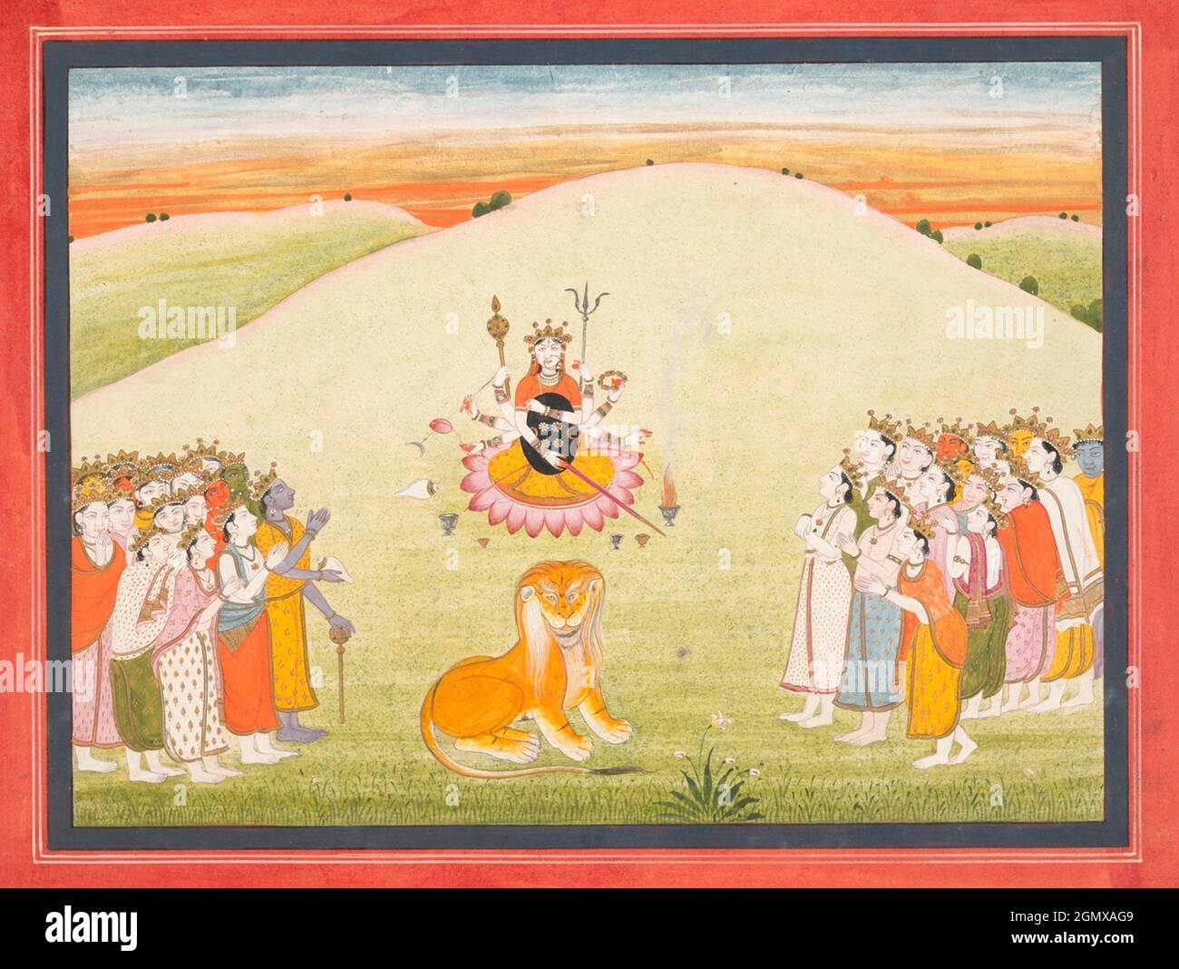 The Creation of Durga Page from a Dispersed Markandeya Purana (Stories of the Sage Markandeya