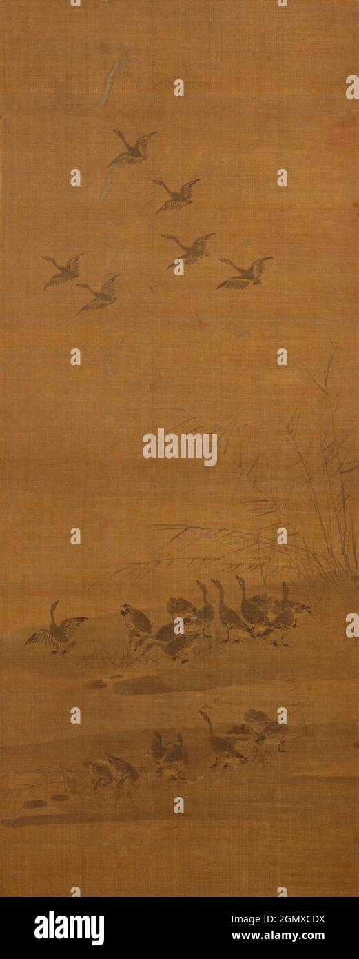 èŠ¦é› å›³/Reeds and Geese. Artist: Tesshu Tokusai (Japanese, died 1366 ...