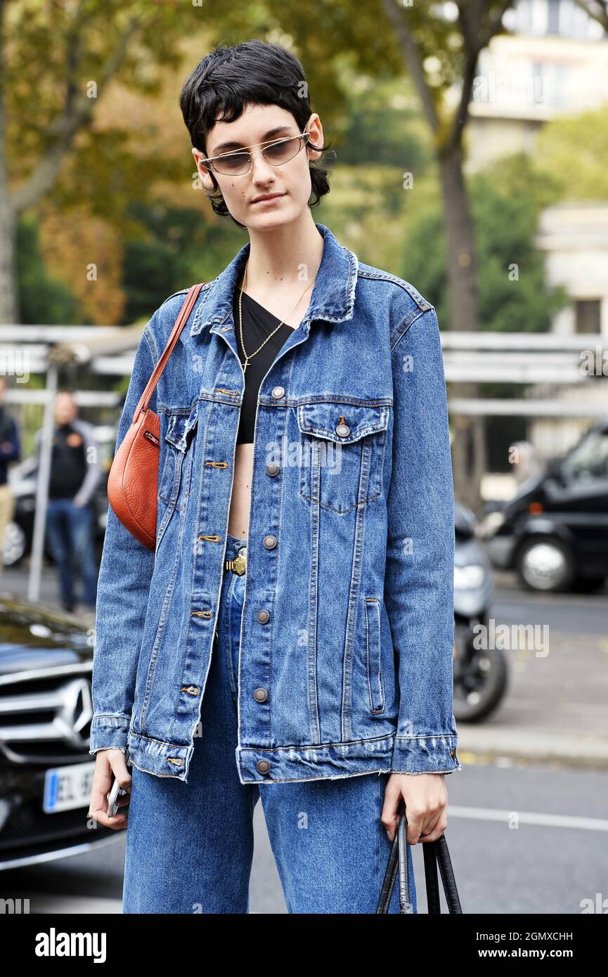Streetstyle at Paris Fashion Week Paris France Stock Photo Alamy