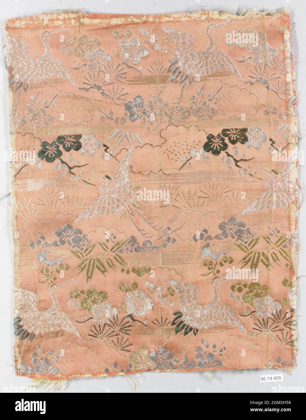 Piece. Period: Edo period (1615-1868); Date: 17th century; Culture: Japan; Medium: Silk; Dimensions: 11 in. x 14 3/8 in. (27.9 x 36.5 cm); Stock Photo