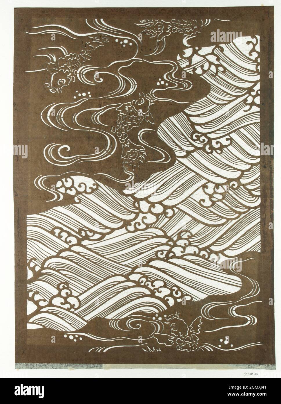 Stencil. Period: Edo period (1615-1868); Culture: Japan; Medium: Paper ...