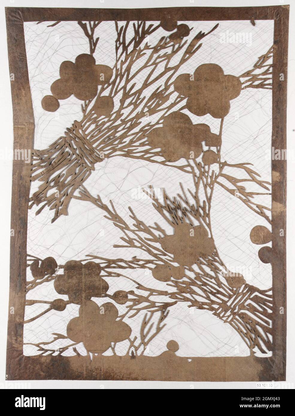Stencil. Period: Edo period (1615-1868); Culture: Japan; Medium: Paper ...