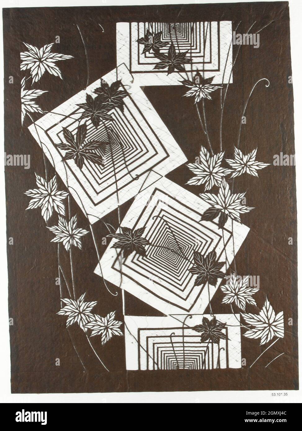 Stencil. Period: Edo period (1615-1868); Culture: Japan; Medium: Paper ...