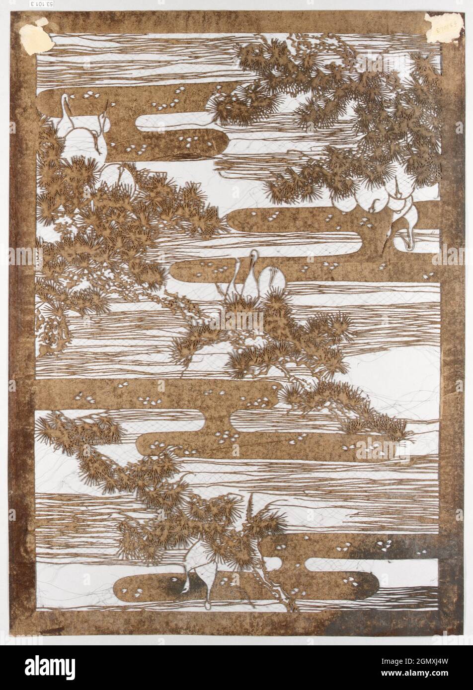 Stencil. Period: Edo period (1615-1868); Culture: Japan; Medium: Paper ...