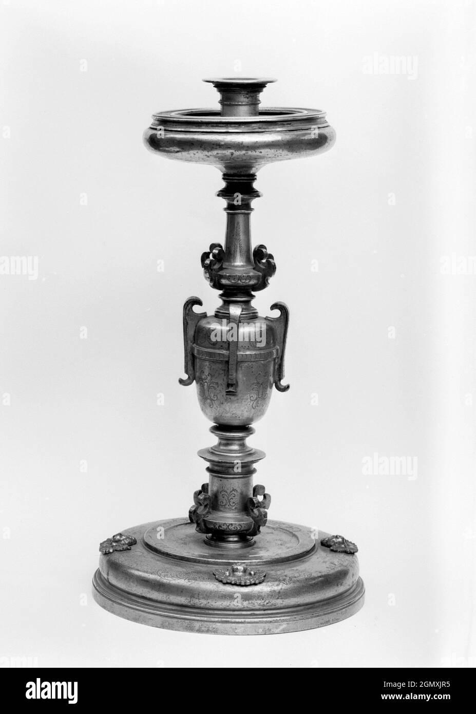 Candlestick. Date 17th century; Culture Spanish; Medium Gilt bronze