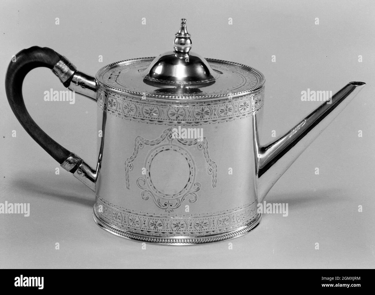 Teapot. Maker Probably by Francis Stamp (entered 1780); Date 177980