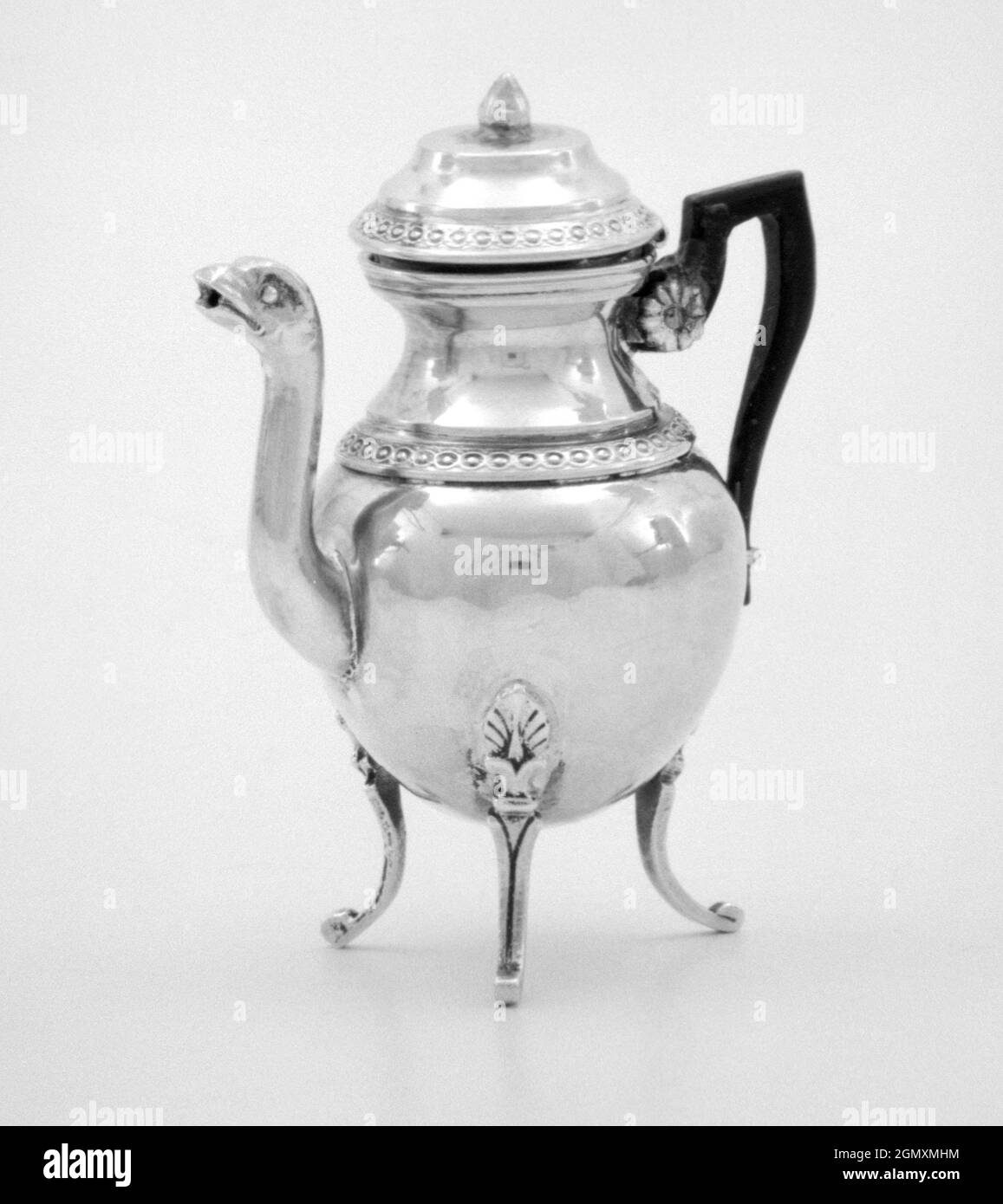 Miniature teapot. Date 1838?50; Culture French; Medium Silver, wood