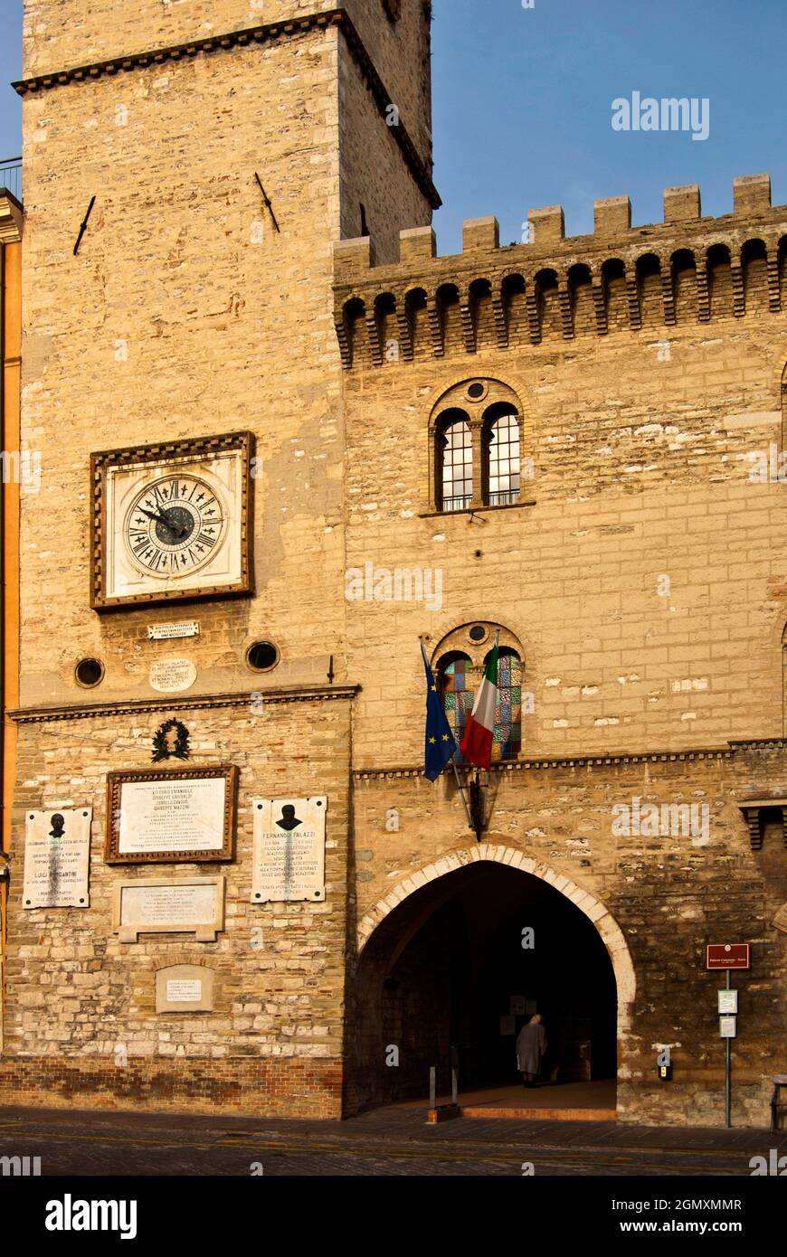 Ttown Hall, Arcevia, Ancona, Marche, Italy, Europe Stock Photo
