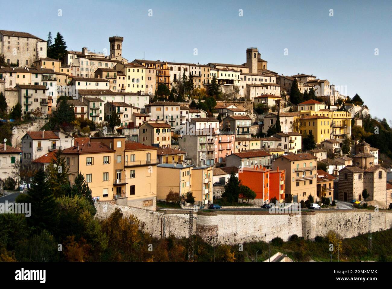 View, Arcevia, Ancona, Marche, Italy, Europe Stock Photo