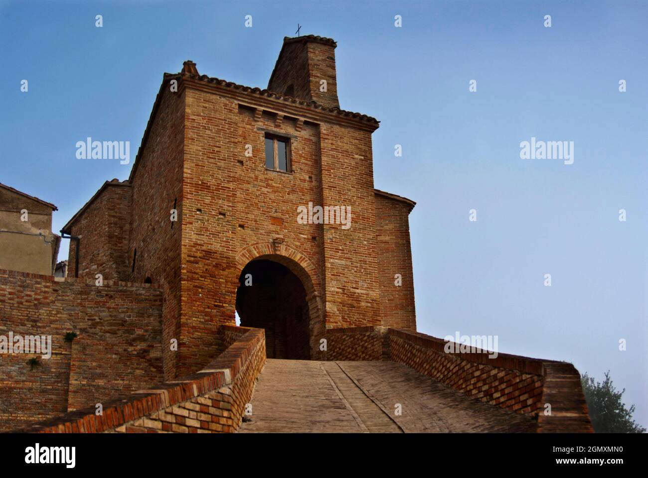 Castle, Loretello, Arcevia, Ancona, Marche, Italy, Europe Stock Photo
