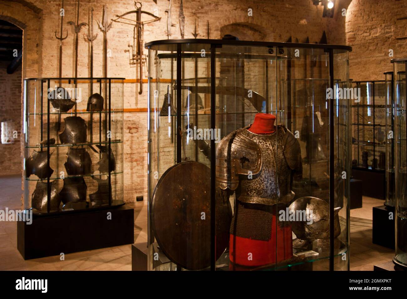 Castle, Museum of Weapons and Costumes, Mondavio, Pesaro, Marche, Italy, Europe Stock Photo