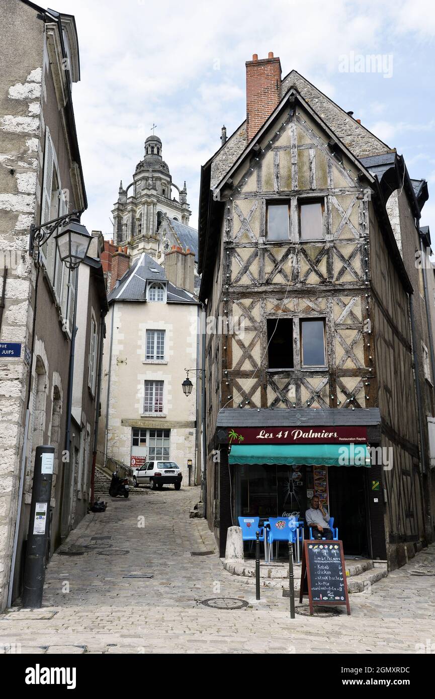 Old houses in Blois Centre Val de Loire France Stock Photo Alamy