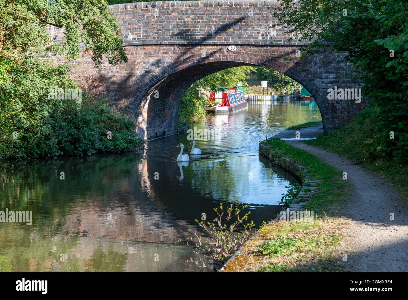 Worcester Birmingham Canal Stock Photo