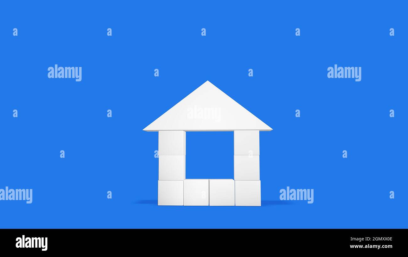 white house on sky background Stock Photo - Alamy