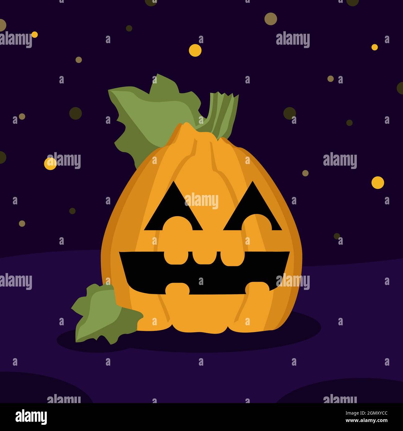 Halloween pumpkin - vector illustration Stock Vector Image & Art - Alamy
