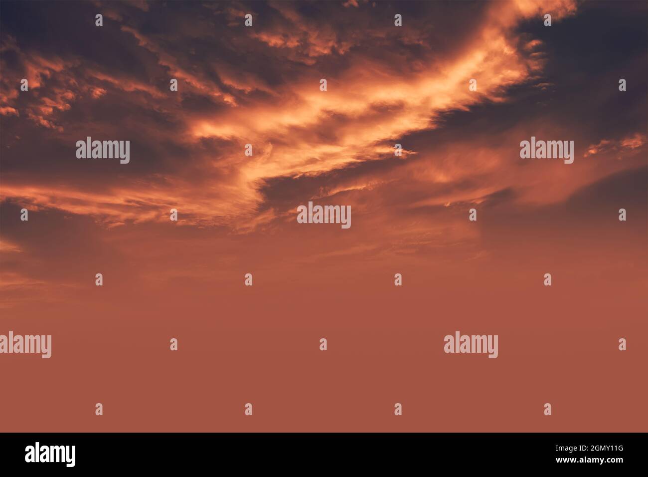 Dramatic sky panorama orange hi-res stock photography and images - Alamy