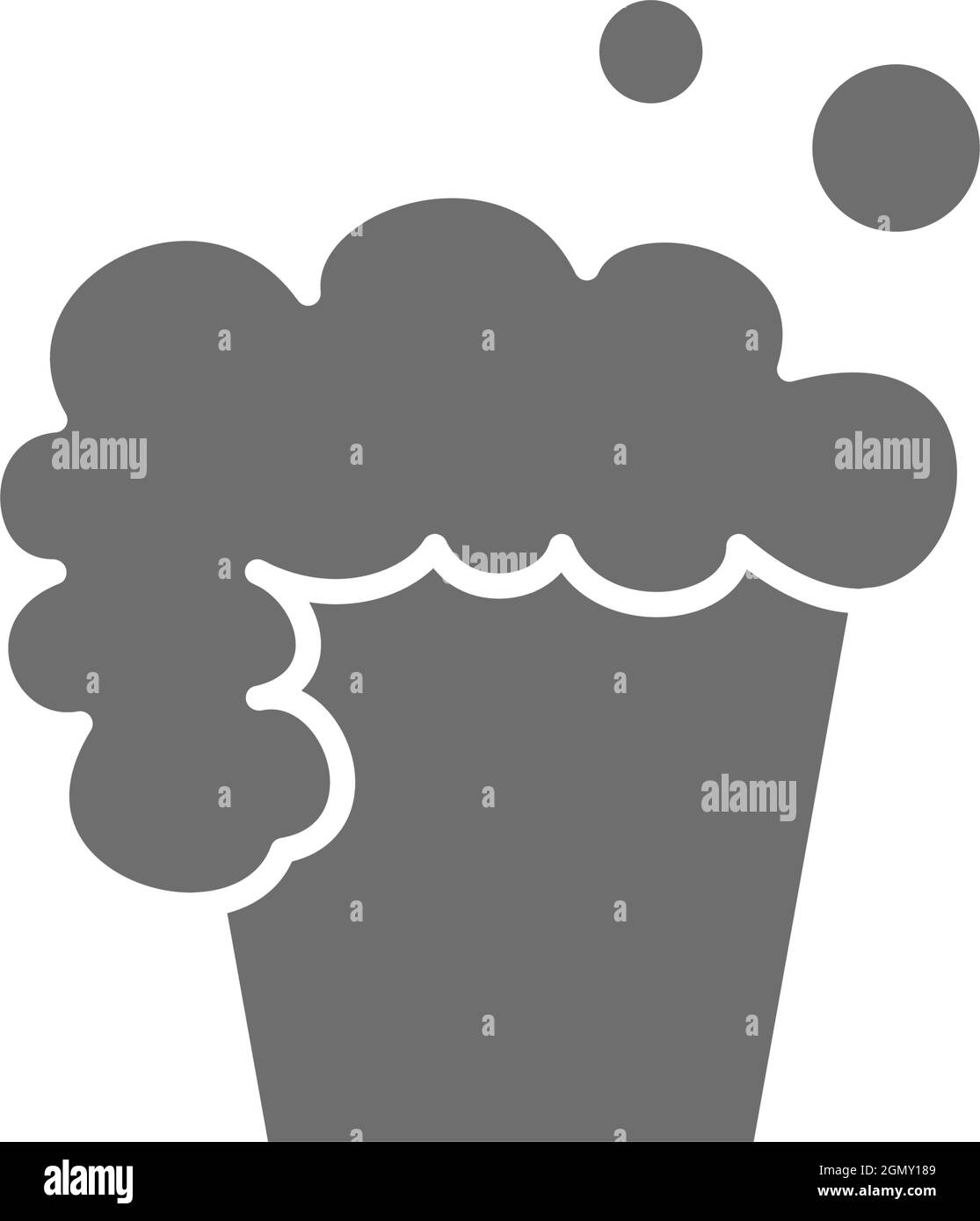 Grey brush flat icon Black and White Stock Photos & Images - Alamy