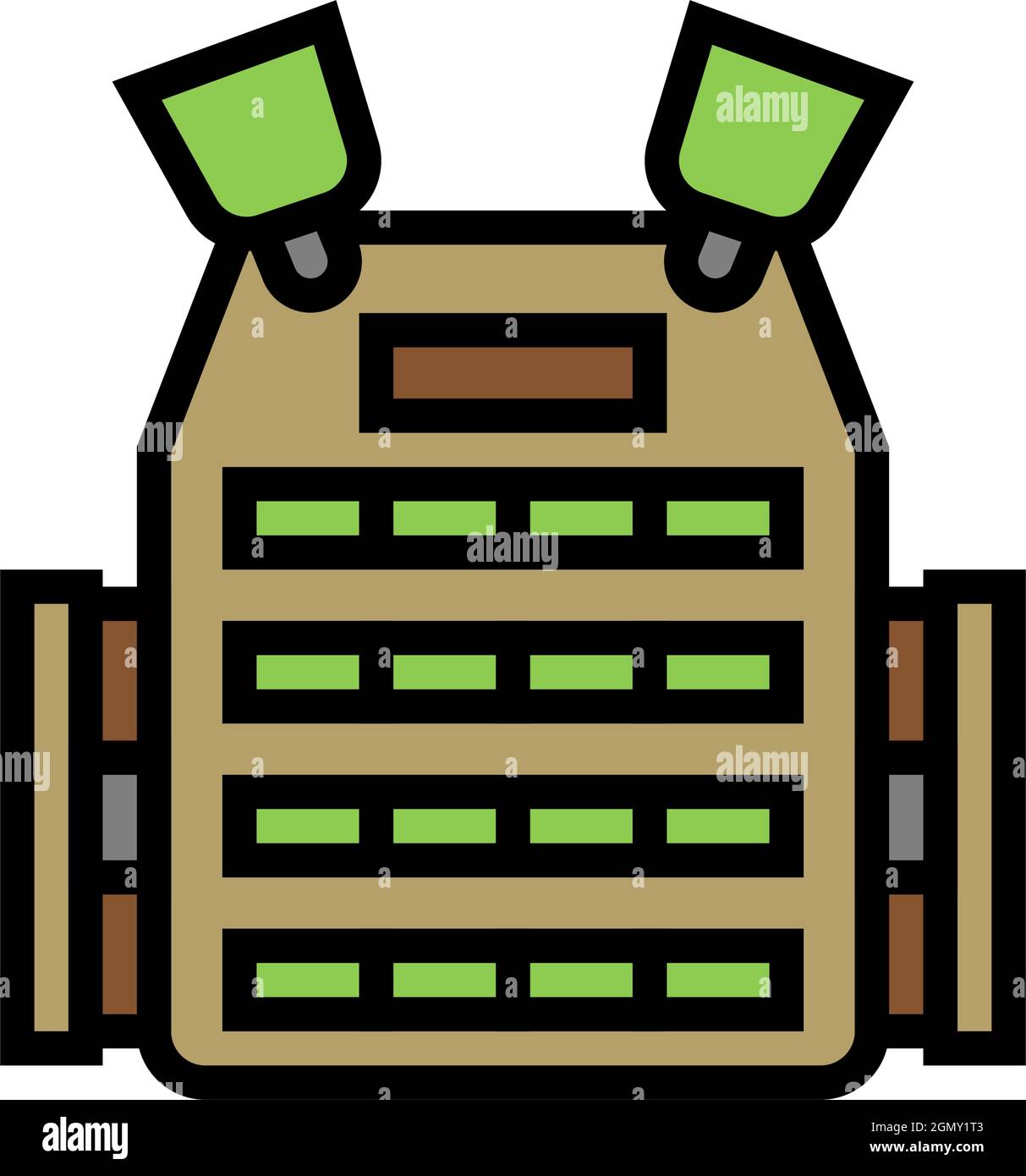 body armor color icon vector illustration Stock Vector Image & Art Alamy