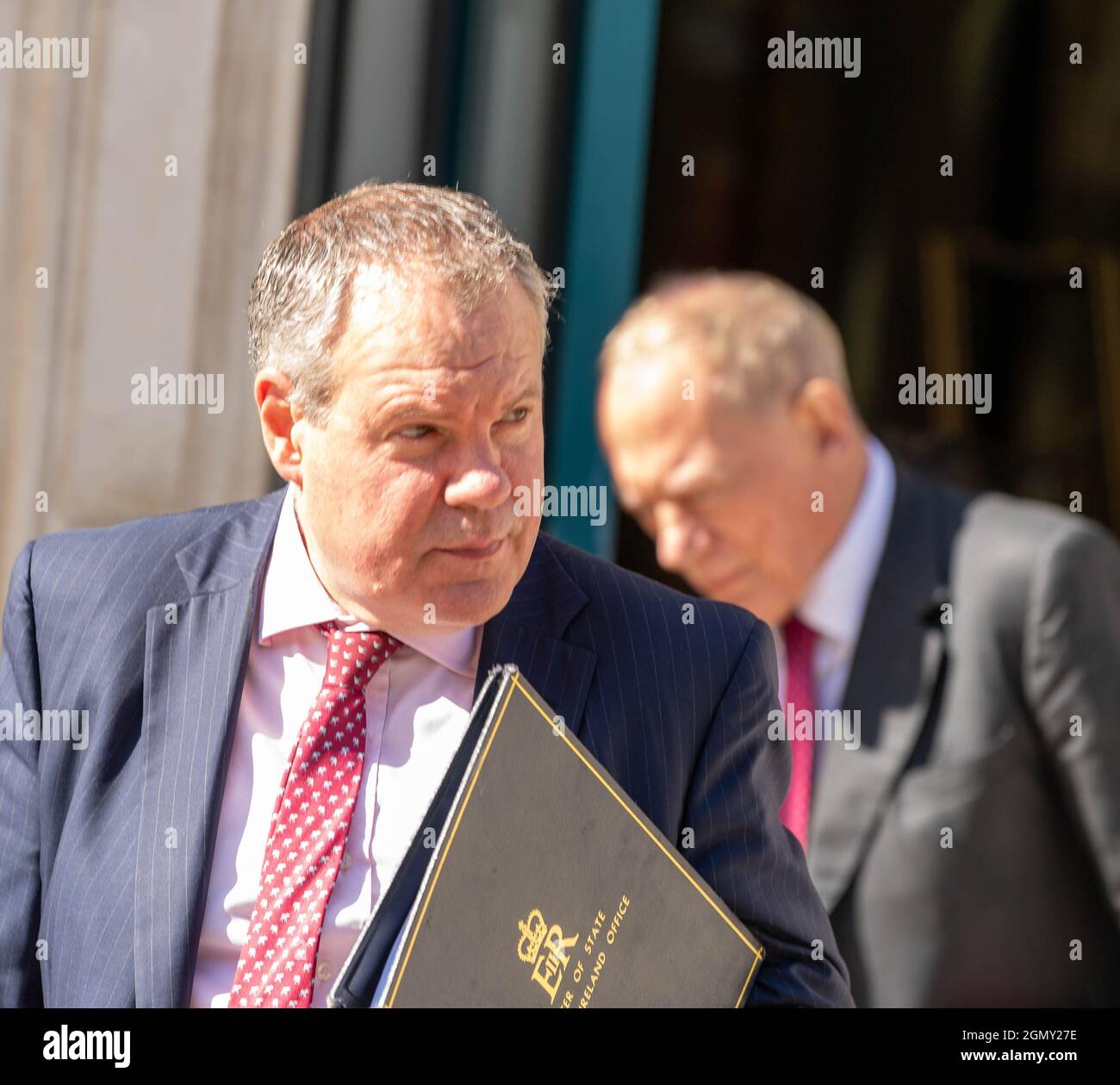 London, UK. 21st Sep, 2021. Ministers leave a cabinet office meeting Connor Burns MP, Minister of State at the Northern Ireland office, Credit: Ian Davidson/Alamy Live News Stock Photo