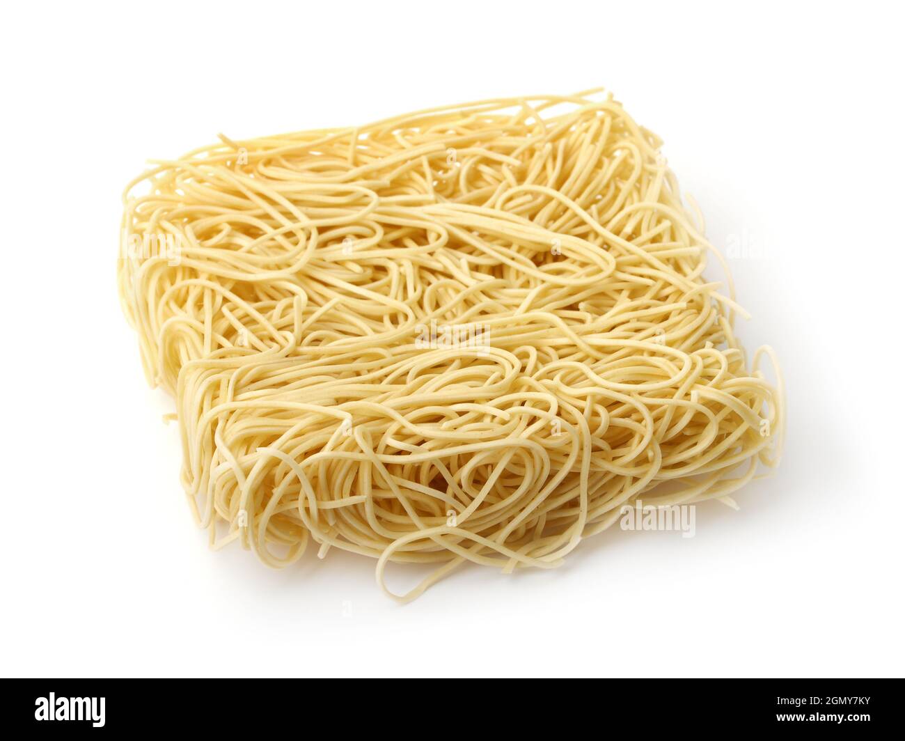 Dry uncooked Instant ramen noodles isolated on white Stock Photo Alamy