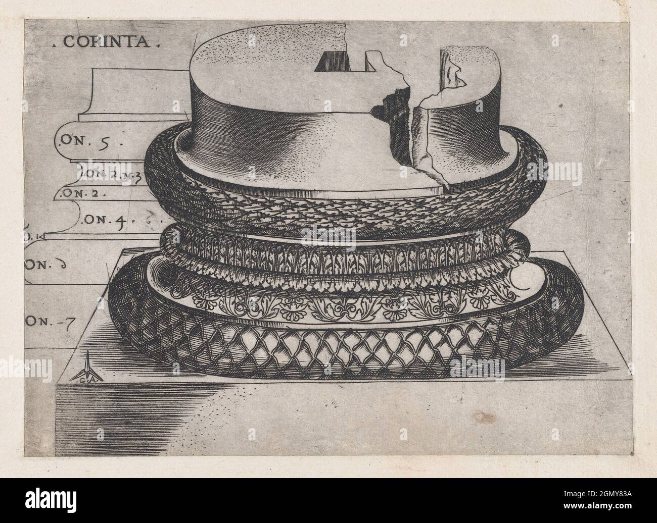Speculum Romanae Magnificentiae Corinthian base from the Lateran