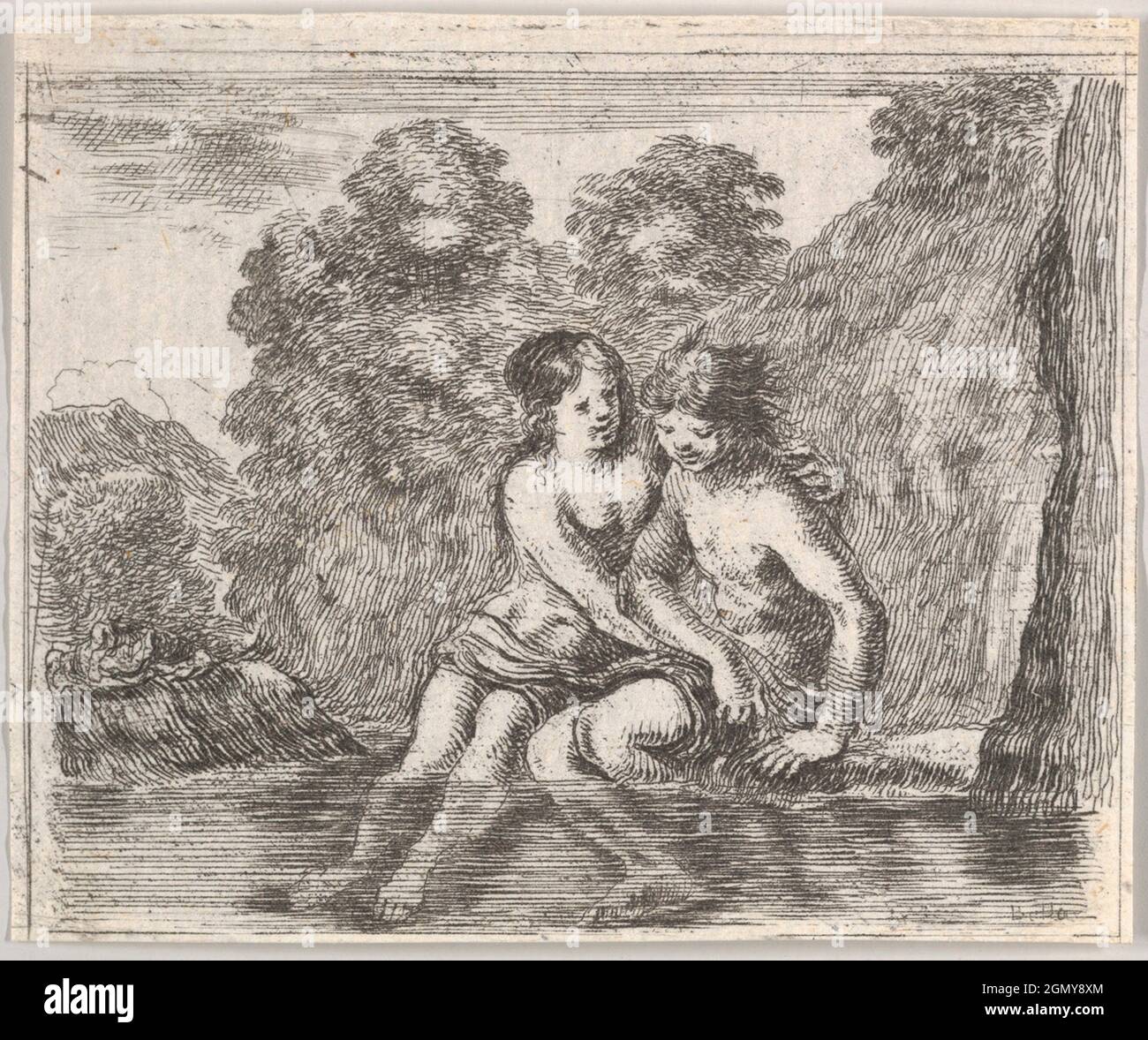 Salmacis And Hermaphrodite, From ´game Of Mythology´ (jeu De La 